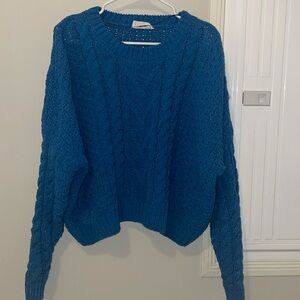 Boutique cropped oversized sweater